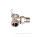Brass radiator valve angle type